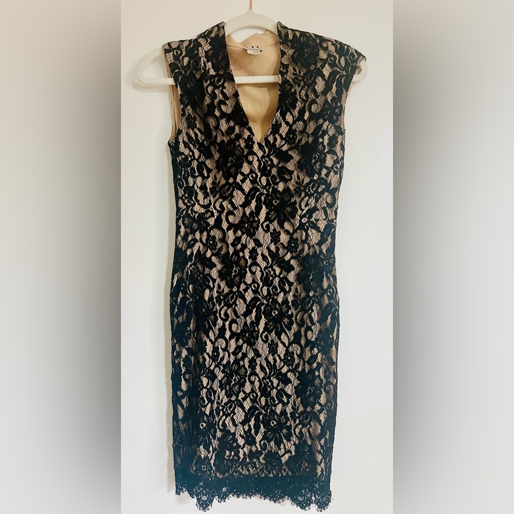 Haute Hippie Black Lace Dress